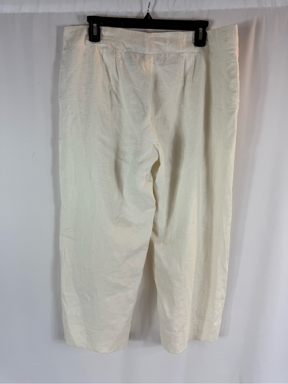 Grace Elements White 100% Linen Wide Leg Pants Size: 12 - Picture 9 of 11